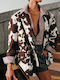 Lumina Women's Blazer Animal Print