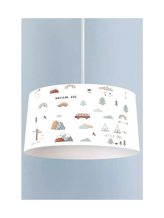 Kinderzimmer-Deckenleuchte Wolken Sterne 55 x 30 cm