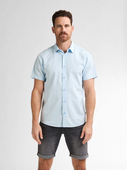 Short-sleeved Shirt Sky Blue