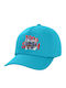 Koupakoupa Kids' Hat Jockey Fabric Stitch Movie Light Blue