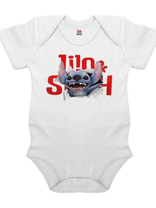 Koupakoupa Stitch Movie Mâneca scurta Alb
