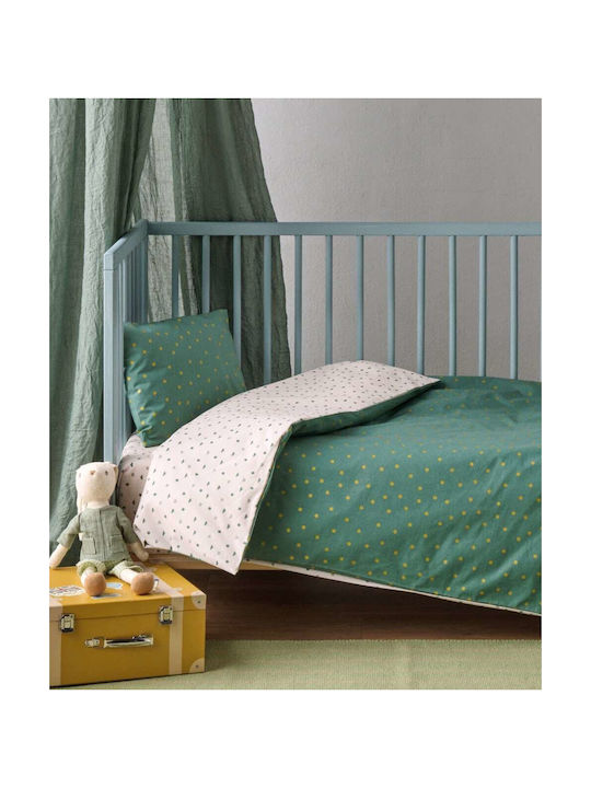 Kentia Picadily Baby Sheets Set Cradle Cotton Green 70x120cm 2pcs