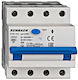 Intreruptor Diferential Rcbo 3p+n 25a 30ma 6ka Curba B Tip A Amparo Ak668825 Schrack