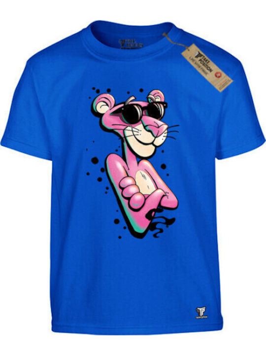 Takeposition Παιδικό T-shirt Μπλε Royal Cartoon