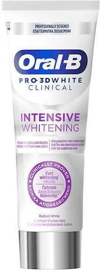 Oral-B Pro 3D White Clinical Radiant White Toothpaste 75 ml
