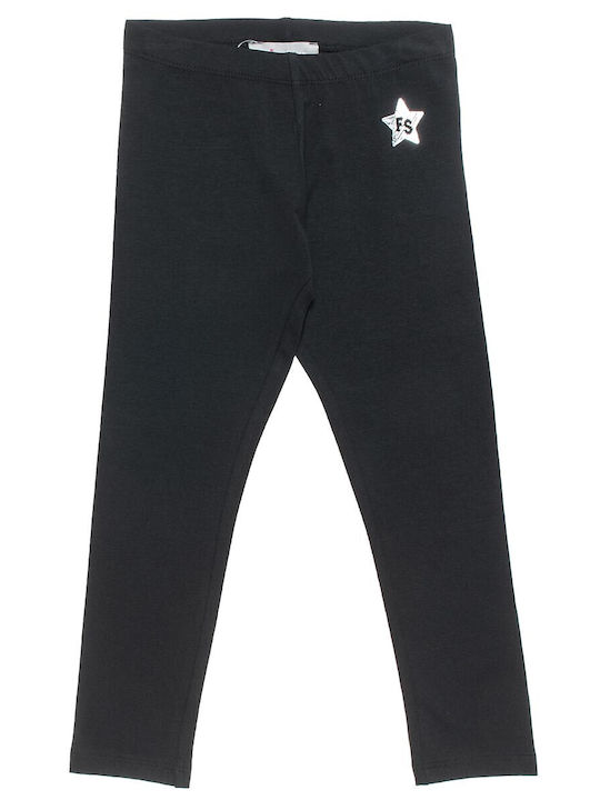 Five Star Kinder Leggings Sport Lang Schwarz