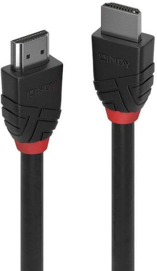 Lindy HDMI 2.1 Ultra High Speed 48Gbps 4K 120Hz HDR VRR Cable HDMI male - HDMI male 7.5m Μαύρο