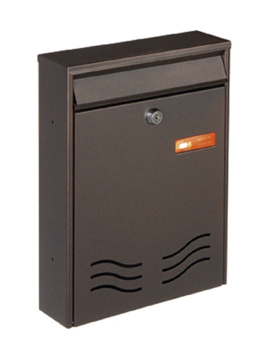 Viometal Outdoor Mailbox Metallic in Brown Color