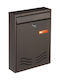 Viometal Outdoor Mailbox Metallic in Brown Color