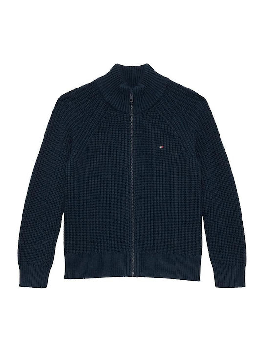 Kids Cardigan Cotton Dark Blue