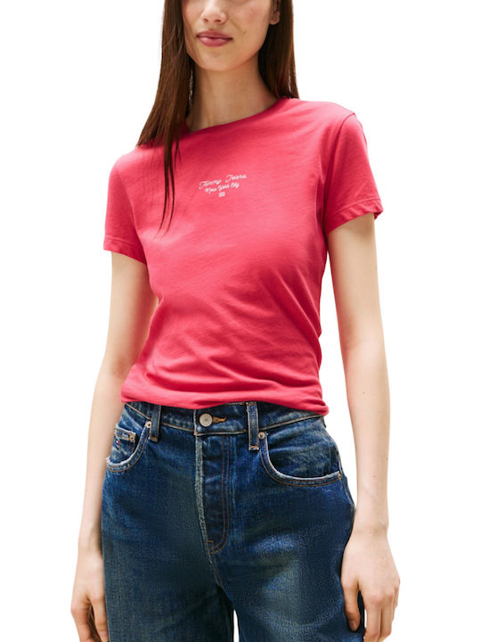 Tommy Hilfiger Γυναικείο T-shirt Φουξ