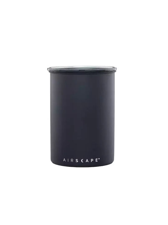 Airscape Βάζο για Καφέ με Αεροστεγές Καπάκι Μεταλλικό Μαύρο 1890ml