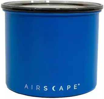 Airscape Βάζο για Καφέ με Αεροστεγές Καπάκι Μεταλλικό Μπλε 850ml
