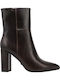 Women's Ankle Boots with High Heel Brown