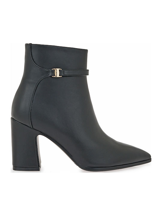 Women's Ankle Boots with High Heel Black