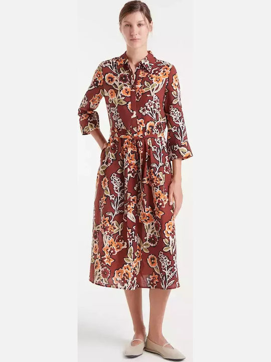 Καλοκαιρινό Midi Σεμιζιέ Φόρεμα Floral