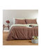 Melinen Sheet Sets Double with Elastic 150x200+32cm. Luca Bordeaux 4pcs