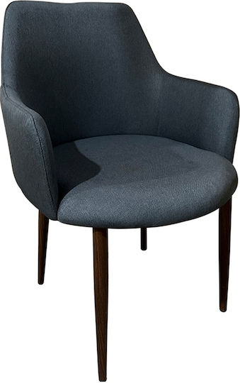 Stuhl Speisesaal Luzia 57x60x78cm Grey/walnut