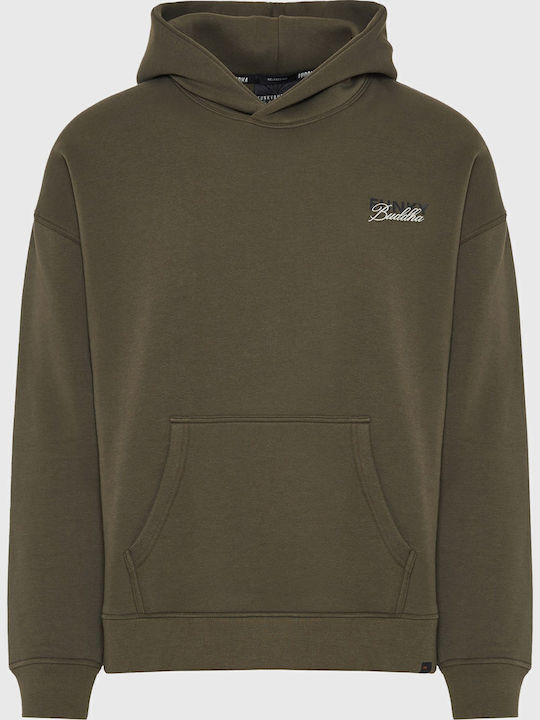 Funky Buddha Hooded Sweatshirt Green FBM012-018...