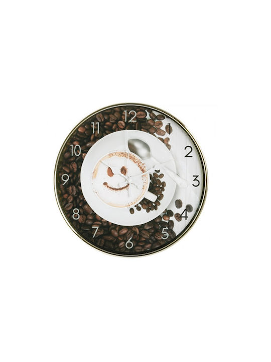 Etoile Silent Wall Clock Brown Ø30cm