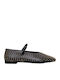 Leather Ballerinas Black