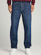 Men's Jeans Pants with Loose Tapered Fit Washed