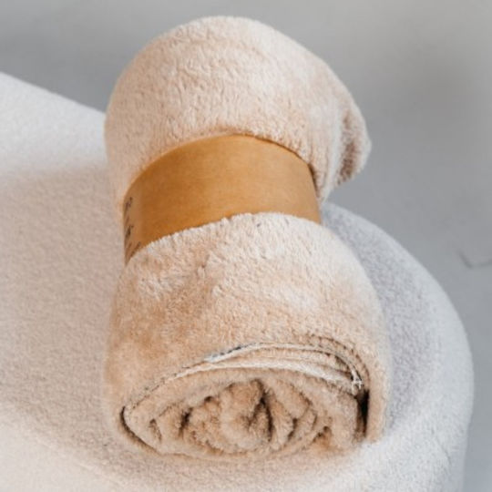 Aglika Κουβέρτα Fleece Μονή 150x200εκ. Beige