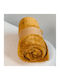Aglika Κουβέρτα Fleece Μονή 150x200εκ. Mustard