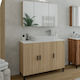 Drop Waschtisch mit Waschbecken & Spiegel mit L...