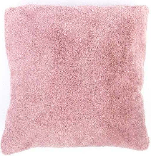 Domoletti Μαξιλάρι Καναπέ από Γούνα Pink 45x45εκ.