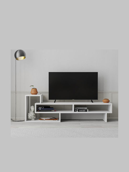 TV Stand Tetra White L136.7xD40xH42cm