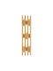 House Nordic Wall Hanger 5 Hooks Brown 14x14x60cm