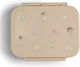 Citron Kinder Lebensmittelbehälter aus Silikon 0.35Es Beige 15.92 x 13.5 x 5cm