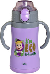 Ecolife Παγούρι Θερμός 300ml Μωβ