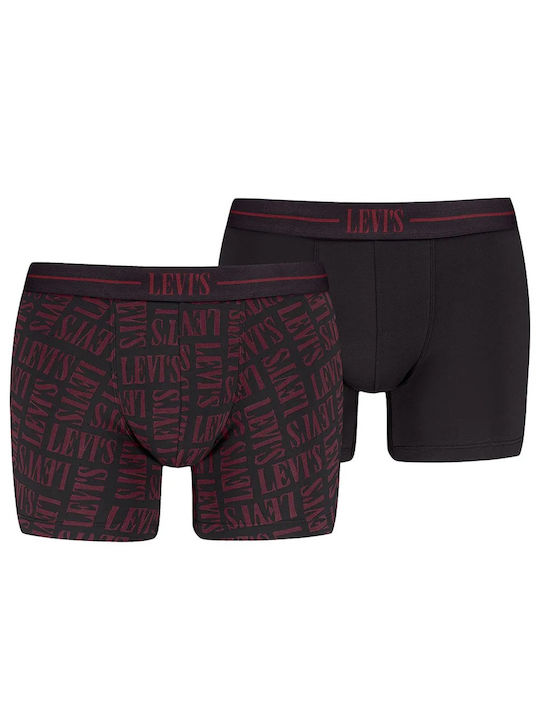 Levi's Slipuri pentru bărbați Red, Black 2Pachet