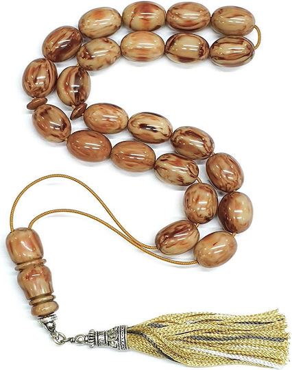 Roloi Komboloi Mastic Worry Beads with 23 Beads Beige 44cm