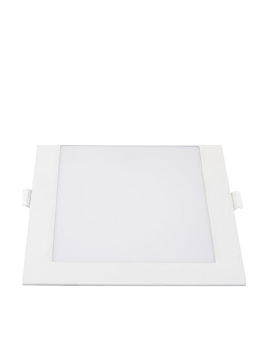 Optonica Pătrat Încastrat Panou LED Putere 24W cu Alb Natural Lumini
