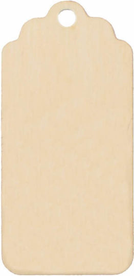 Etiketten Holzhandwerksdekoration 10 Stücke 60x30 mm