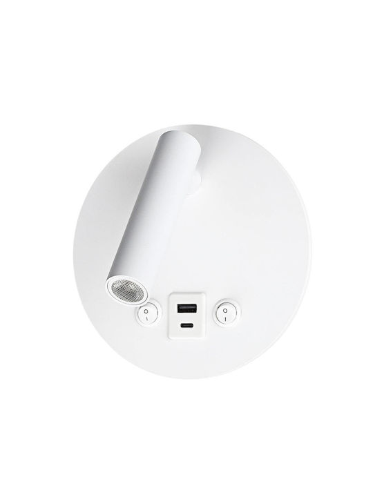 Optonica Einbau Spot mit integriertem LED und Warmweißes Licht Weiß 1Stück