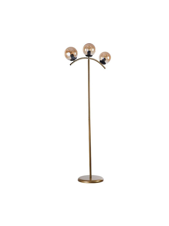 Opviq Floor Lamp H154xW30cm. with Socket for Bulb E27 Yellow