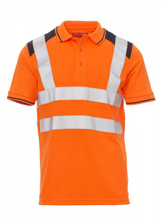 Kurzärmeliges Polohemd Arbeitsbluse Hochauflösend Payper Guard Leuchtendes Orange