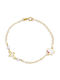 Goldjewels Kids Bracelet Chain from Gold 14K with Stones