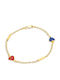 Goldjewels Παιδικό Βραχιόλι Αλυσίδα από Χρυσό 14K με Καρδιά
