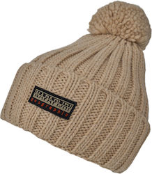 Napapijri Fea 2 Beanie Ανδρικός Σκούφος Πλεκτός σε Εκρού χρώμα