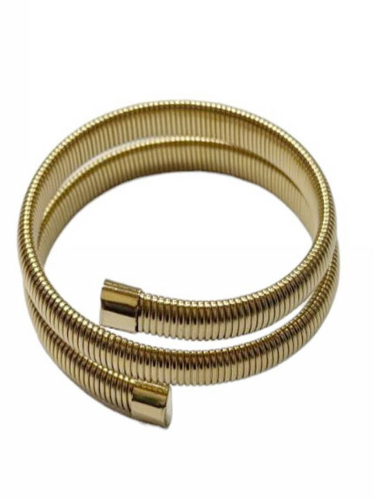 Kostibas Fashion Γυναικείο Βραχιόλι από Ατσάλι Επιχρυσωμένο 5.7cm