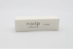 Nailp Μπαφερ Μπλοκ Ασπρο 120grit
