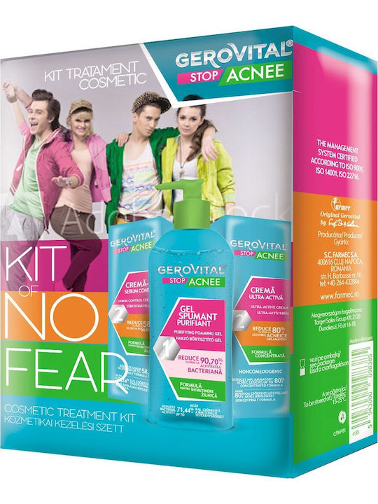 Gerovital Kit Of No Fear Σετ Περιποίησης για Κατά της Ακμής 2τμχ