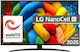 LG Smart Τηλεόραση 43" 4K UHD LED NanoCell AI NANO81 HDR (2025) 43NANO81A3A