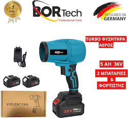 Bortech Suflantă 36V cu 2 Baterii 5Ah Bortech Suflantă 36V cu 2 Baterii 5Ah