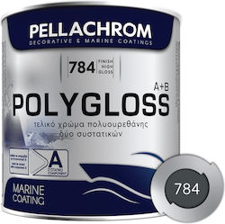 Pellachrom Polygloss A+B Χρώμα Ανωδομής Σκάφους...